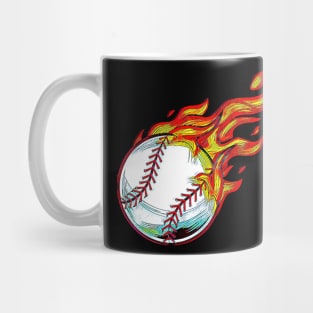 Baseball - Fire Ball Mug